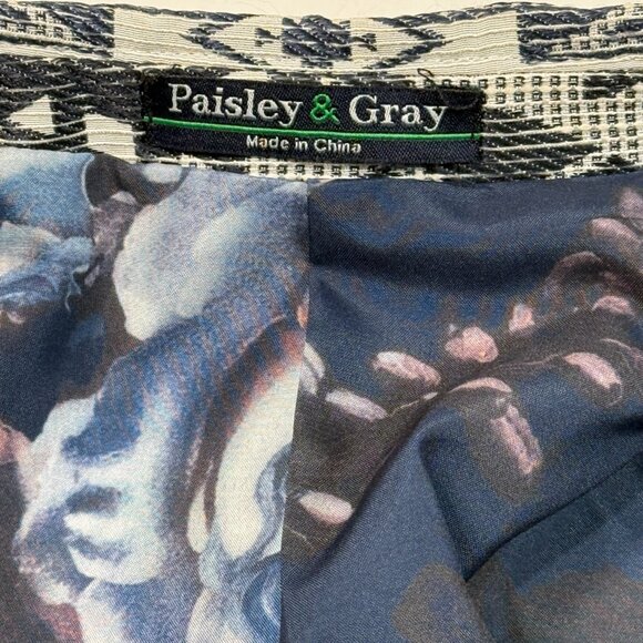 Paisley & Gray Blazer Mens 42R Slim Aztec Southwest NWT Sport Jacket Blue - Picture 4 of 10